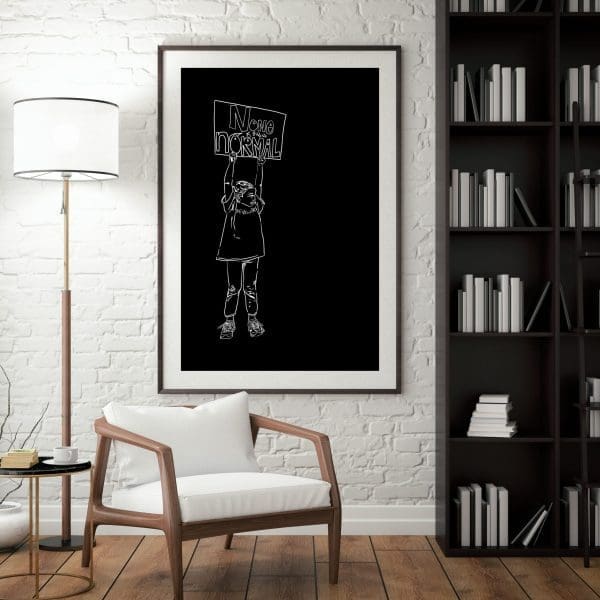 none of this is normal fine art giclee print