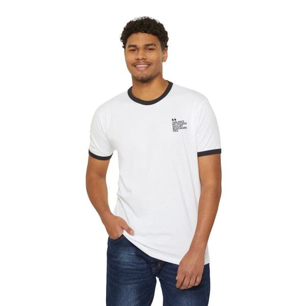 I BALANCE MY PASSION WITH MY RESPONSIBILITIES | Unisex Cotton Ringer T-Shirt - Celebrate Change and Empowerment - Image 5