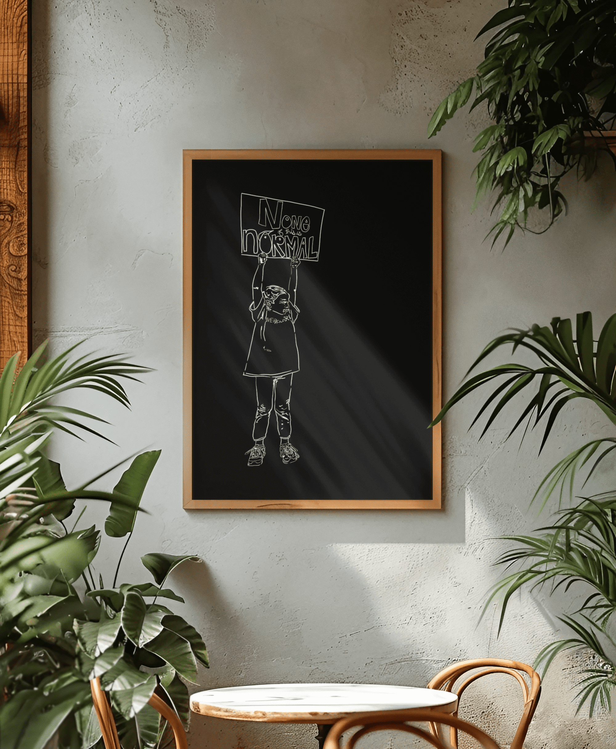 none of this is normal artwork original painting giclee archival print and stretched canvas none of this is normal artwork original painting giclee archival print and stretched canvas